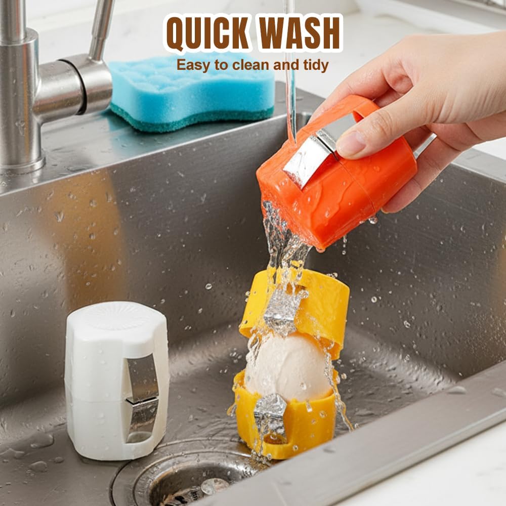 2026 New Egg opener, Egg Shell Separator for Raw Eggs Gadgets Cracker Tool, Upgrade Stainless Steel Egg Cutter Egg Cracker Tool Multifunctional Egg Cutter Multipack (1, Yellow)