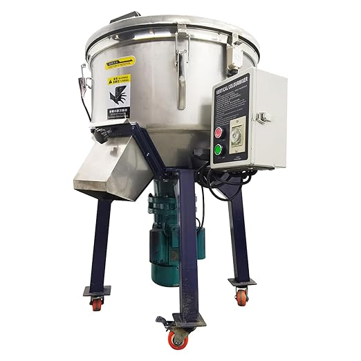Industrial Blender Mixer Vertical Color Mixer, PP/PVC Pellets Mixer Stainless Steel Industrial Blender Mixer Vertical Color Mixer 110LB, 110V 1.5KW