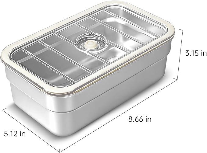 Vacuum Sealed Food Storage Container with Air Valve (1600ml)，Works With Handheld Vacuum Sealer Machine(Vacuum Sealer Not Included)