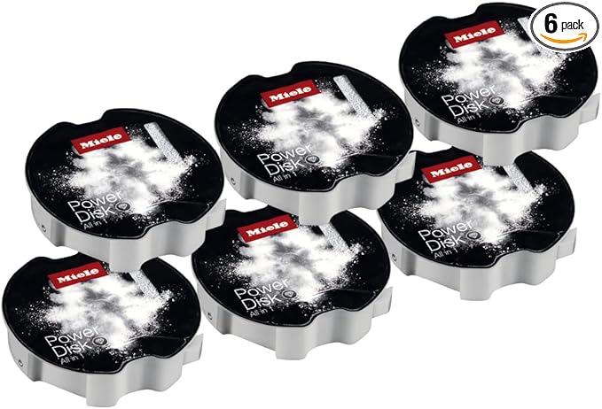 Miele Miele PowerDisk All in 1 Dishwasher Detergent for Dishwashers with AutoDos, 6-Pack