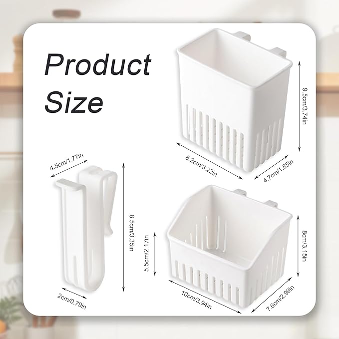 3 Pack Silverware Drying Basket, Silverware Drainer, Utensil Drainer, Escurridor De Cubiertos Plastico, Knife and Fork Storage Rack, Cup Rack Drying, Cup Rack for Drying in Kitchen