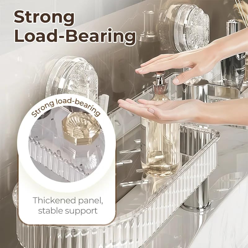Universal Removable Faucet Storage Rack, Removable Faucet Storage Rack Installs (Black)