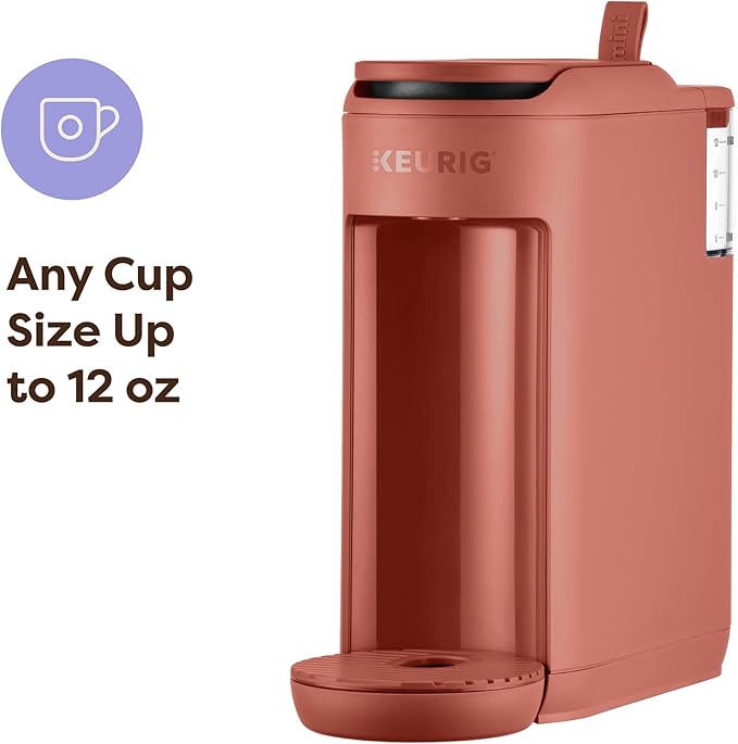 Keurig K-Mini Mate Single Serve K-Cup Pod Coffee Maker, Brews Up to 12 oz Cup, Compact Portable Coffee Machine for Small Spaces, Great for Dorms & Offices, Red Rocks