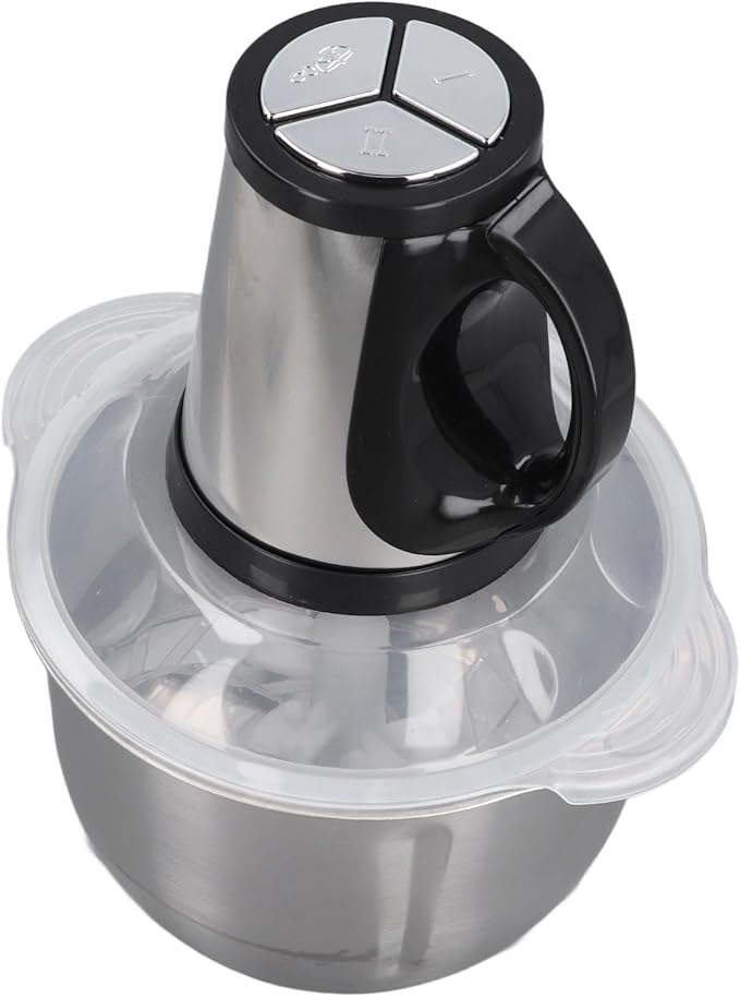 5L Stainless Steel Food Processor Electric Food Chopper with 5 Blades High Capacity Meat Grinder for Vegetables Garlic Nuts