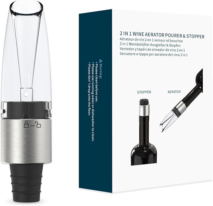 Electric Wine Aerator Dispenser and Wine Aerator
