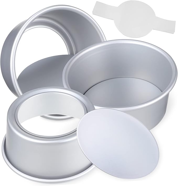 6-Inch Round Cake Tin Set Cake Liners Non-Stick Baking Molds Food-Grade Parchment Paper for Easy Release for Home Baking and Pastry Enthusiasts