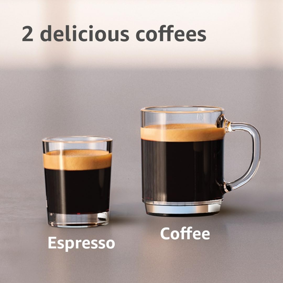 Philips 2200 Series Fully Automatic Espresso Machine, Classic Milk Frother, 2 Coffee Varieties, Intuitive Touch Display, 100% Ceramic Grinder, AquaClean Filter, Aroma Seal, Black (EP2220/14)