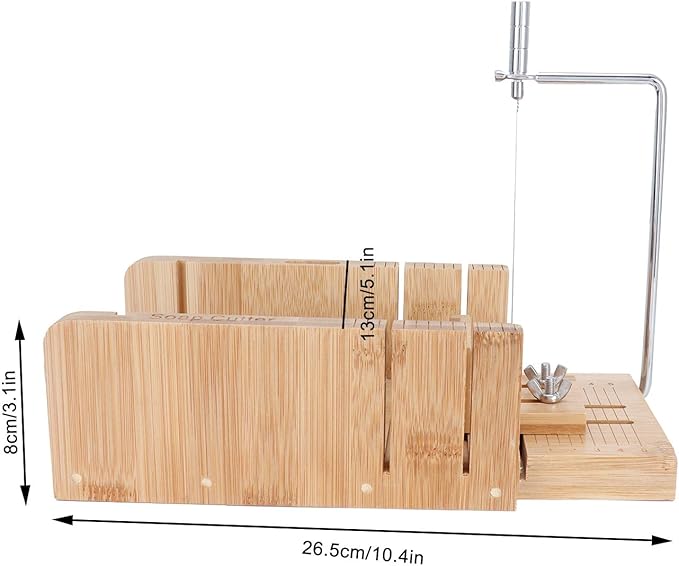 Bamboo Soap Cutter Mold - DIY Soap Cutting Tool for Homemade Soaps - Practical Soap Cutter and Mold for Soap Making Supplies - Bread and Food Loaf Slicers