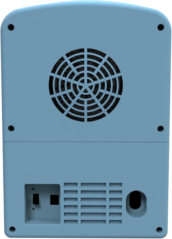 Frigidaire Retro 9-Can Mini Personal Fridge Portable Cooler for Car, Office, Bedroom, Dorm Room, or Cabin, 11.8" D x 7.1" W x 10.1" H, BLUE