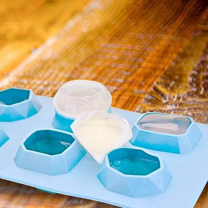 Fairly Odd Novelties Ice Cube Tray, Two Pack, Blue Jewels