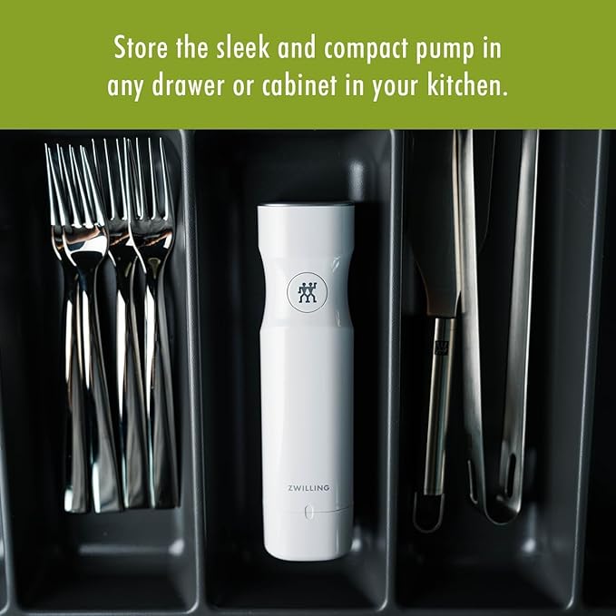ZWILLING Fresh & Save Handheld Vacuum Sealer Machine for Easy Storage