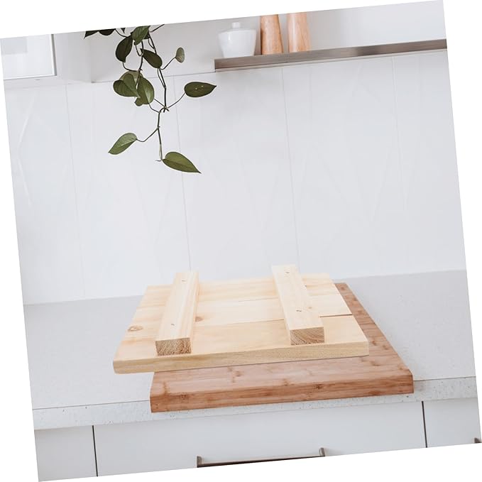 KICHOUSE Wooden Tofu Press Tofu Maker Wooden Cheese Making Molds Wood Press Board