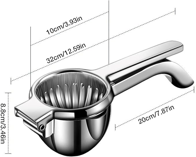 Hand Lemon Juicer, with Filter Manual Stainless Steel Large Capacity Lemonade Maker, Handheld Orange Press Juicer, for Limes Citrus Oranges Fruits Pomegranates
