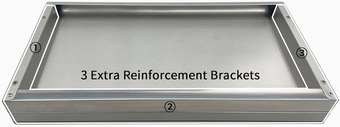 Stainless Steel Shelf 12"x36", Space-Saving Wall Mounted Shelving, 280lb Heavy Duty Steel Shelves with Easy-Clean Surface for Kitchen, Restaurant, Bar, Hotel (Commercial & Home Use)