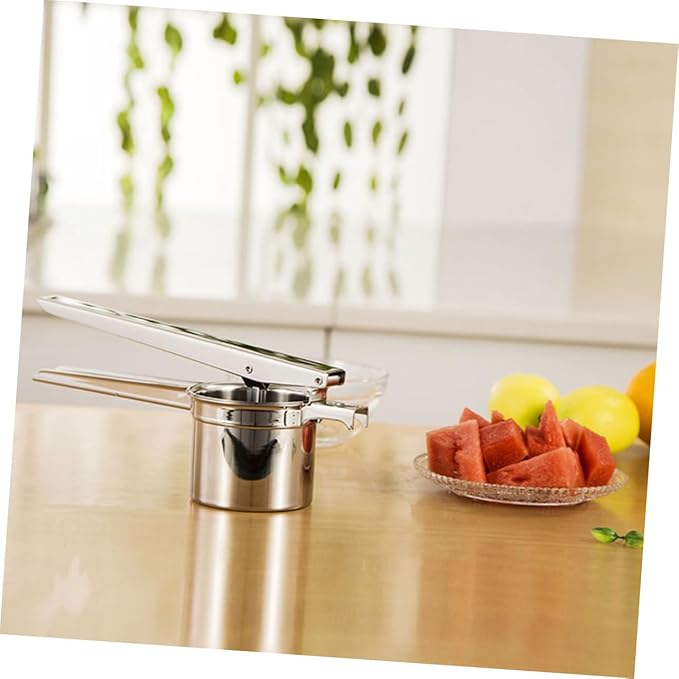 Luxshiny 316 Stainless Steel Manual Lemon Juicer Long Handle Citrus Squeezer for Easy Juice Extraction for Home and Kitchen Use