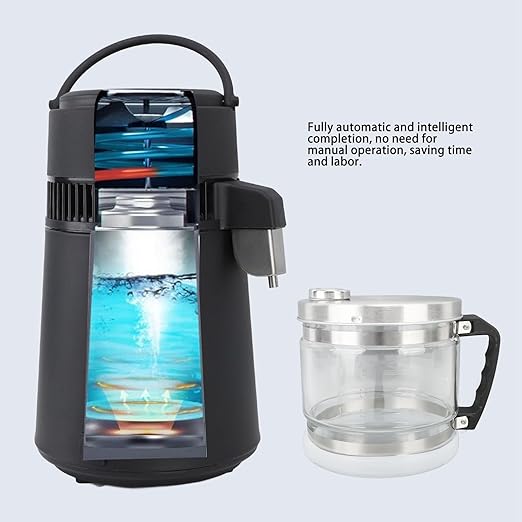 1 Gallon/4L Glass Carafe Jar for Water Distiller, Distiller Water Container, Replacement Distilled Water Collection Bottle, Water Canteen Pot for Home, Beauty, Countertop Distiller