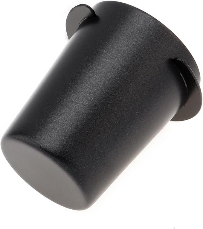 Coffee Dosing Cup 51mm, Espresso Coffee Dosing Cup, Stainless Steel Dosing Cup Compatible with All 58mm Portafilter,Coffee Powder Cup, Coffee Powder Feeder (1, Black, 51mm)