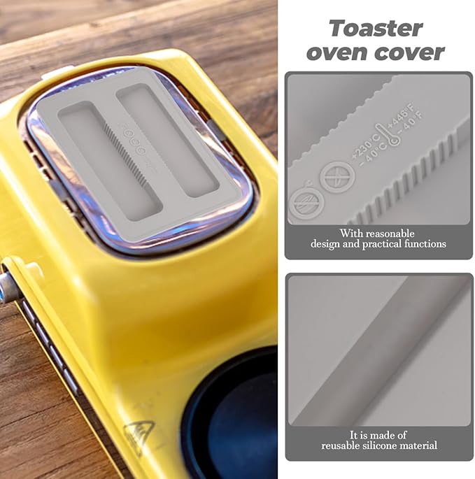 UPKOCH Bread Toaster Protector Upper Cover 6.25X3.93X0.70In 2-Pack Toaster Oven Lid for Home Kitchen Appliance Dust and Debris Guard for Breakfast Maker