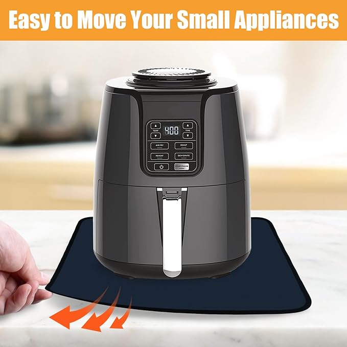 12x14in Heat Proof Mat, Countertop Heat Protector Hot Pads, Mat for Under Air Fryer and Coffee Maker, Kitchen Appliance Mat