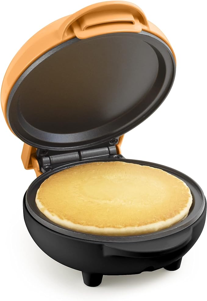 Nostalgia MyMini Personal Electric Griddle, Nonstick Griddle Perfect for Keto & Low-Carb Diets, Eggs, Omelets, Pancakes, Breakfast Sandwiches, Orange