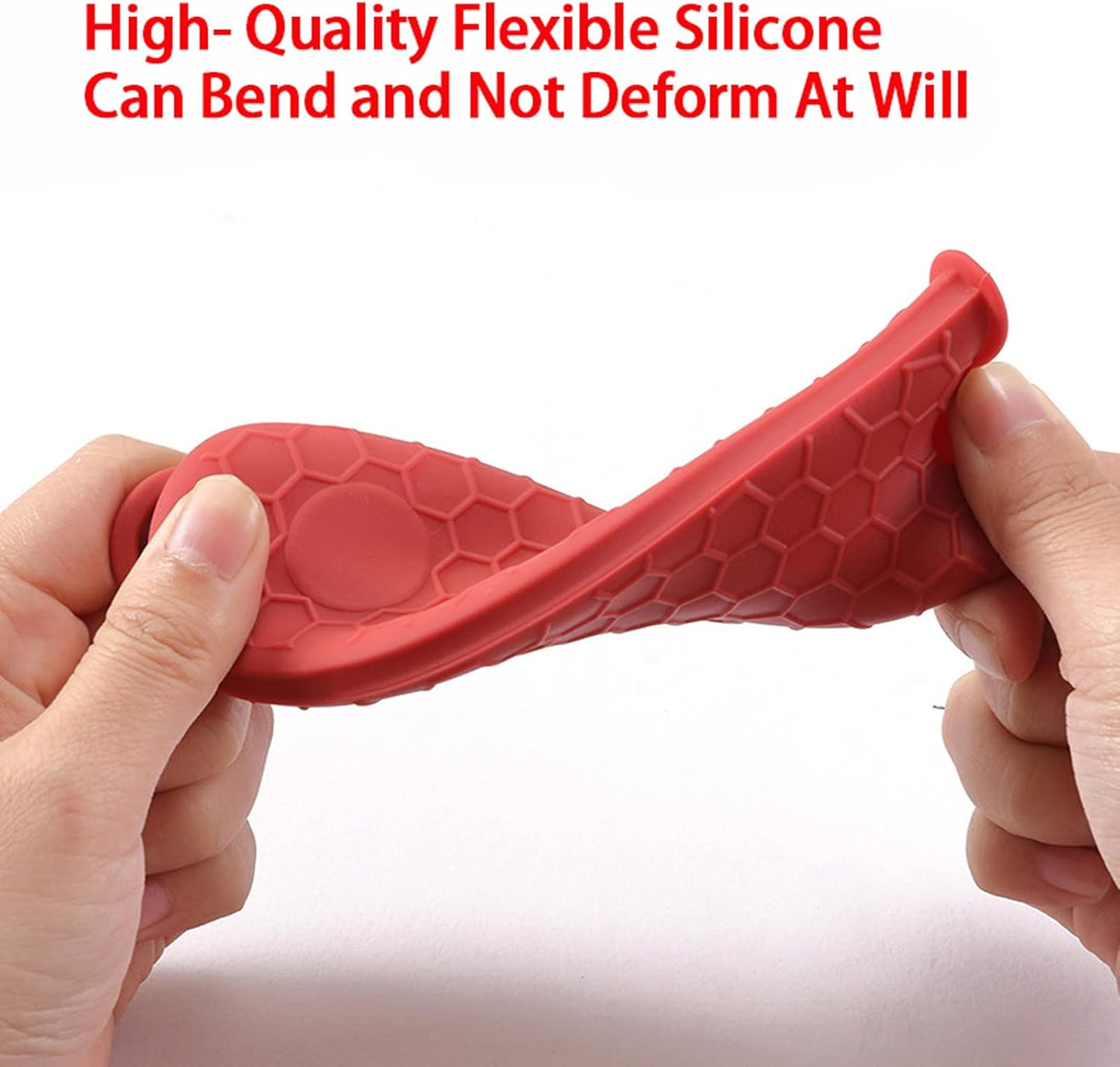8 Pieces Silicone Hot Tool Holder Heat Resistant Potholder Cookware Handle Non Slip Rubber Pot Holders Handles Grip Covers for Cast Iron Skillet Silicone Cooking Kitchen Suits (Black)