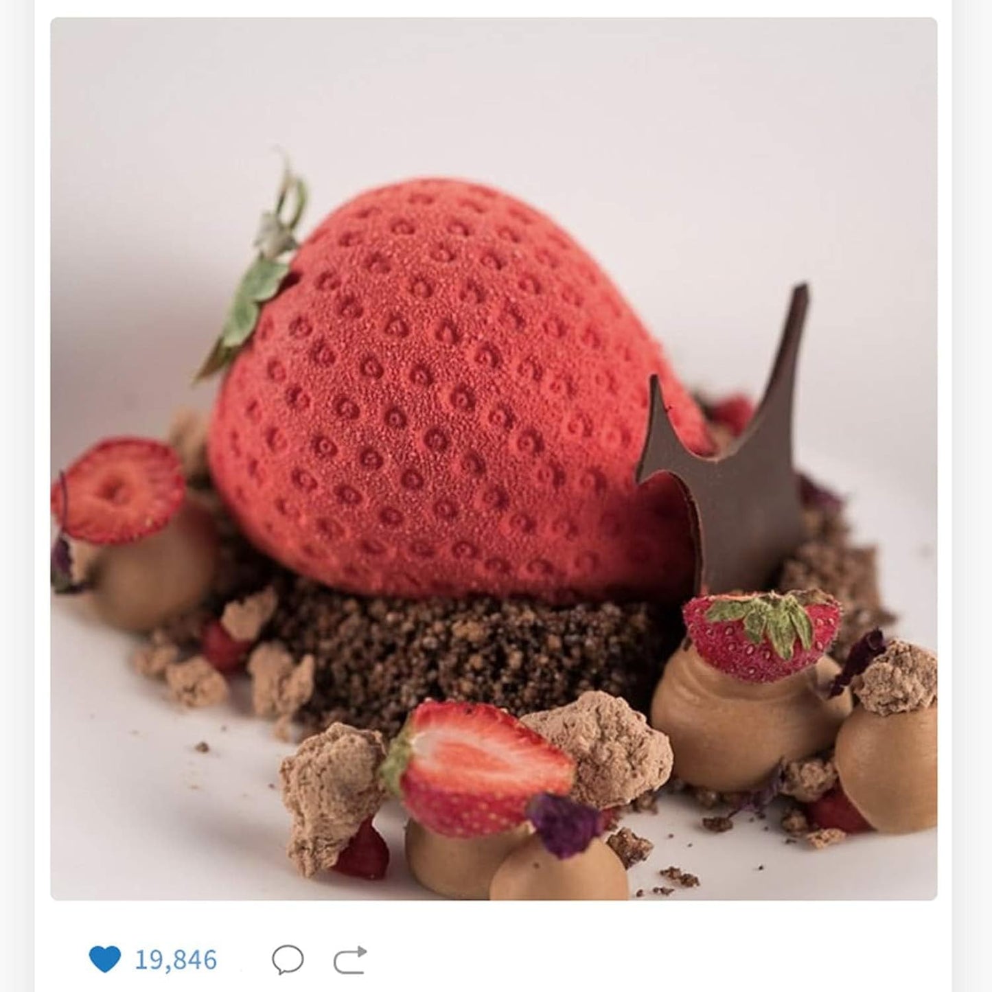 OCPO KITCHEN Strawberry Silicone Mold for Baking Mousse Cake, French Fruit Dessert, Pastry, Chocolate, Ice Cream, Cake Decoration Mold, 3D Strawberry Shape (15-Cavity)