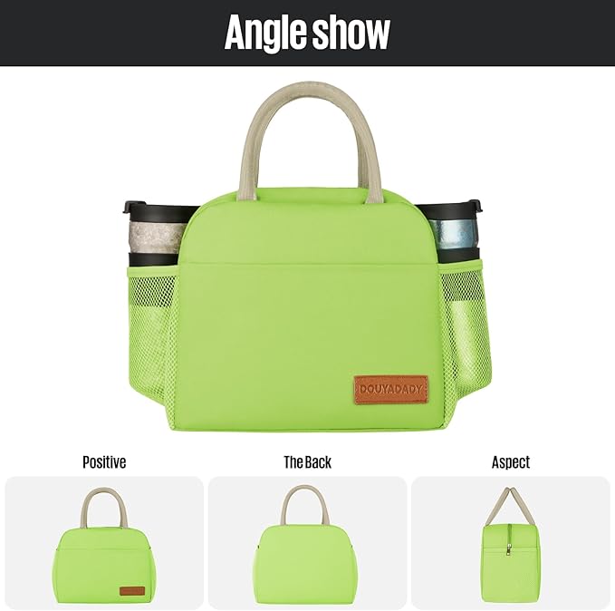 douyadady Lunch Bag Women/Men Lunch Box Women/Men (green)