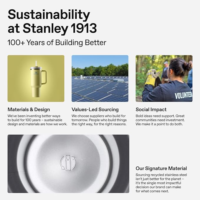 STANLEY Quencher H2.0 Tumbler with Handle and Straw 40 oz | Flowstate 3-Position Lid | Cup Holder Compatible for Travel | Insulated Stainless Steel Cup | BPA-Free | Daffodil
