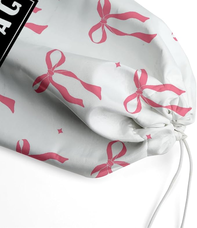 Plastic Bag Organizer,Reusable And Washable Grocery Bag organizer,for Home Kitchen Travelling Camping Decor, use 1 Pack,Pink Bow Pattern