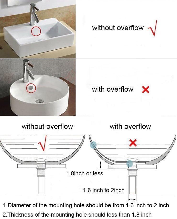 Bathroom Antique Oil Rubbed Bronze Pop up Drain Sink Drain Stopper Large Pop Without Overflow