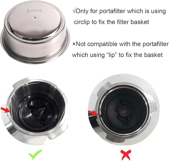 CAPFEI 51mm Pressurized Filter Basket Compatible with Gevi/CASABREWS/CAPRESSO - Dual Wall Filter Basket - 2 Cups Capacity