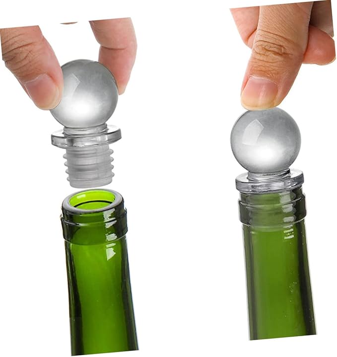 Zerodeko 24pcs Glass Ball Bottle Stoppers Multi-purpose Wine and Aroma Container Caps Convenient Portable Sealers for Perfume and Beverage Bottles