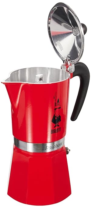Bialetti 4963 Rainbow Espresso Maker, Red