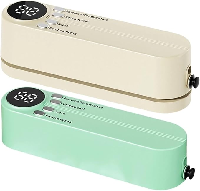Sealing Machine, Bag Sealer Heat Seal Heat Sealer Portable Resealer Machine Bag Sealer Wrap Sealer Press And Seal Wrap Vacuum Sealer Machine(Green)
