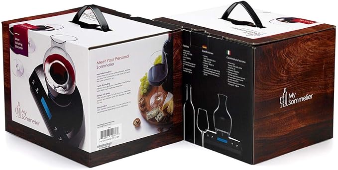 Chef My Sommelier Electric Wine Aerating Decanter, Black -