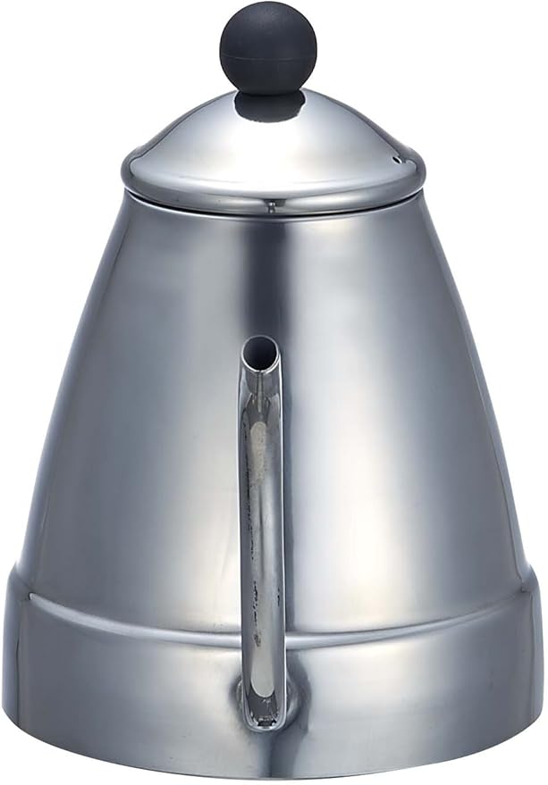 Pearl Metal H-1006 Coffee Drip Pot, 0.4 gal (1.4 L), Induction Compatible, Stainless Steel, Aromatic
