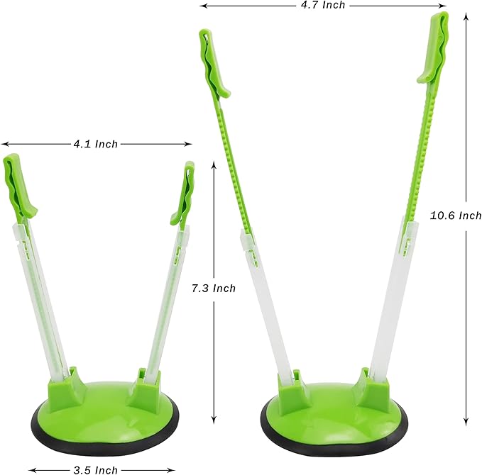 Ruibo Baggy Rack Holder for Food Prep Bag/Plastic Freezer Bag/Ziplock Bag Holder Stand, Meal Planning/prep Bag Holders,8 Pack