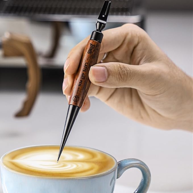 Bincoo Milk Frothing Pitcher,Espresso Milk Frothing Pitcher Stainless Steel 20oz/600ML Coffee Milk Frother Cup with Latte Art Pen