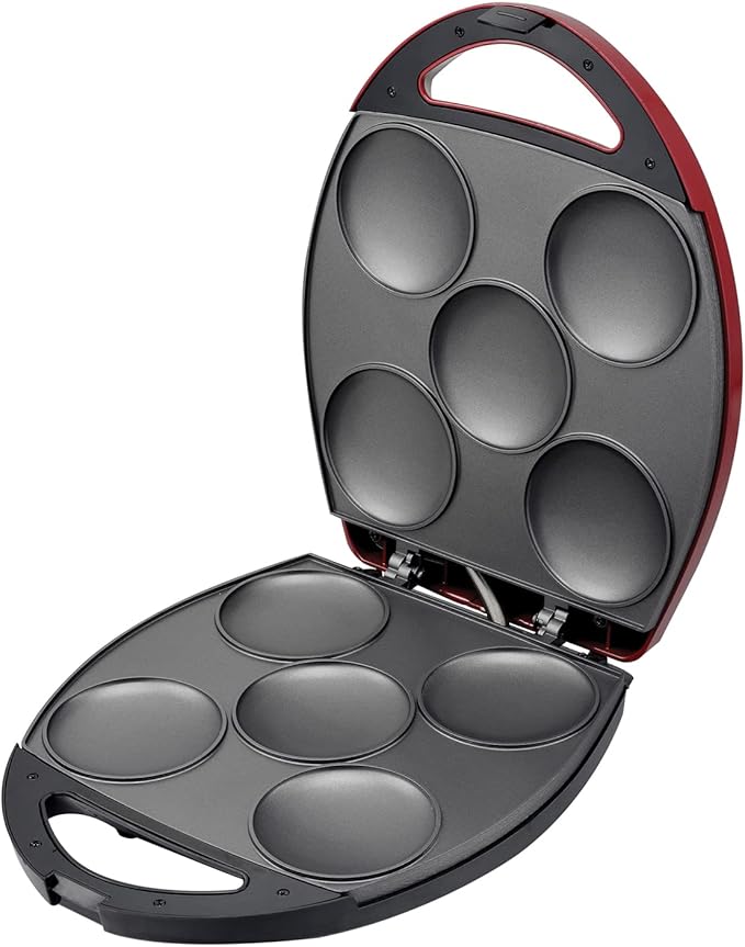 Brentwood AR-137R Electric arepa Maker, standard, Red