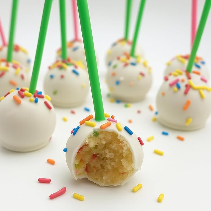 Little GF Chefs DIY Cake Pop Baking Kit for Kids | Gluten Free Confetti Cake Pops Baking Supplies Gift Set with Vanilla & Frosting Mix Ingredients Step-by-Step Instructions Dessert Kids Birthday Party