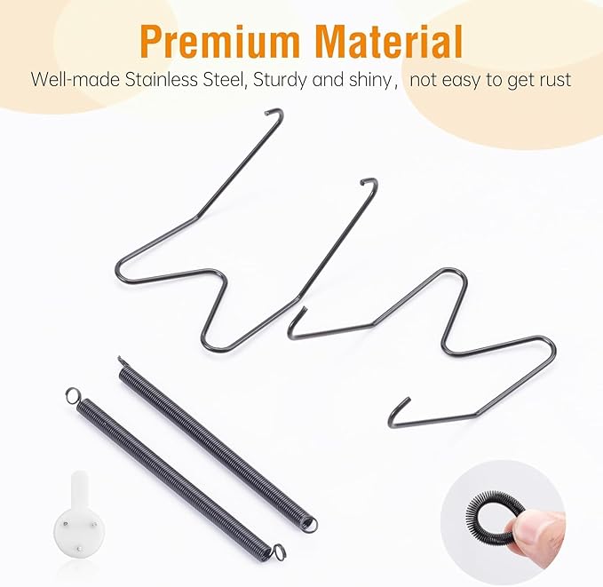 Bilillo 12 Pack Spring Plate Hangers for The Wall, Invisible Heavy Duty Wire Holders with 12 Pcs Wall Hooks, Fit 16"–20" Decorative Plates, Platters, Dishes, Black Stainless Steel