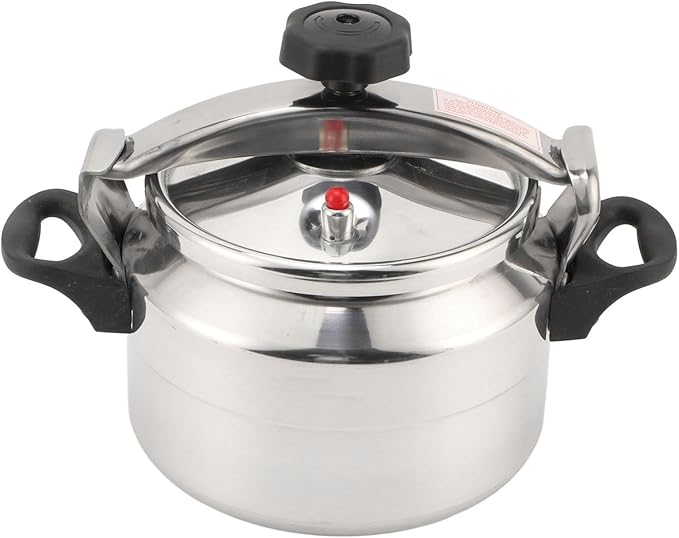 Asixxsix Asixxsix Aluminum Pressure Cooker, Explosion Proof Large Capacity Pressure Canner, Stovetop Cooker with Compound Bottom Easy Open Close for Gas Electric Flat Top Stoves (9L) (9L)