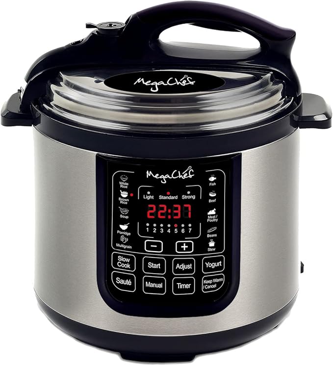 8 Quart Digital Pressure Cooker with 13 Pre-set Multi Function Features