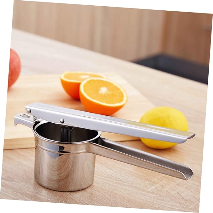 LIFKOME Manual Citrus Juicer Long Handle 316 Stainless Steel Lemon Squeezer Heavy-Duty Lemon Press for Fresh Juice for Home and Kitchen Use