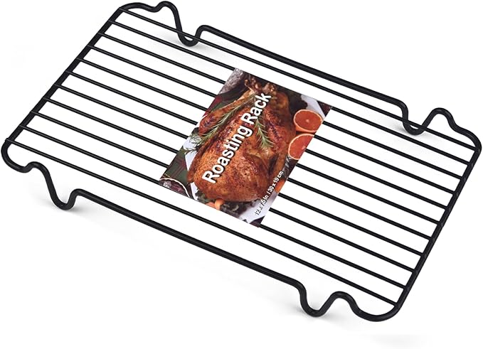 Roasting Rack,Heavy Duty Turkey Rack for Roasting Pan,Oven Roasting Rack Insert for Baking (Rectangular 12in*7.5in)
