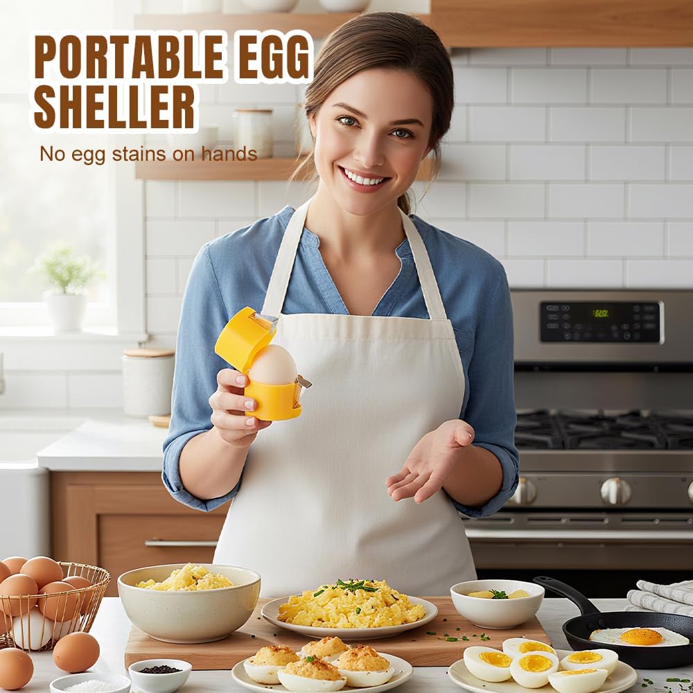 2026 New Egg opener, Egg Shell Separator for Raw Eggs Gadgets Cracker Tool, Upgrade Stainless Steel Egg Cutter Egg Cracker Tool Multifunctional Egg Cutter Multipack (4, Pink)