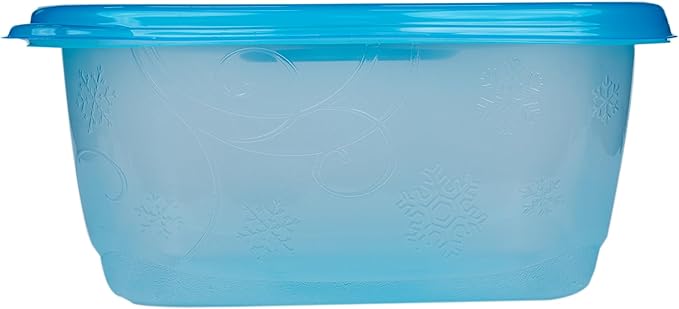 Glad GladWare FreezerWare Food Storage Containers with Lids, Large Rectangle BPA Free Plastic for Freezing Soups Meals and Batch Cooking, Crack Resistant, Microwave Dishwasher Safe, 64 Oz, 2 Ct - 6 Pk