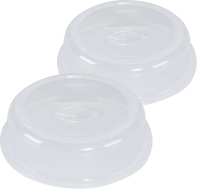 Nordic Ware BPA-free Plastic Microwave Covers (2 Pack) and Microwave Serveware Plates (4 Pack)