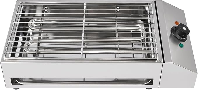 1800W Countertop Electric Griddle Flat Top Grill - Portable Barbecue, Smokeless Indoor, Non-Stick Cooking, Removable Plate BBQ With Temperature Control 110V