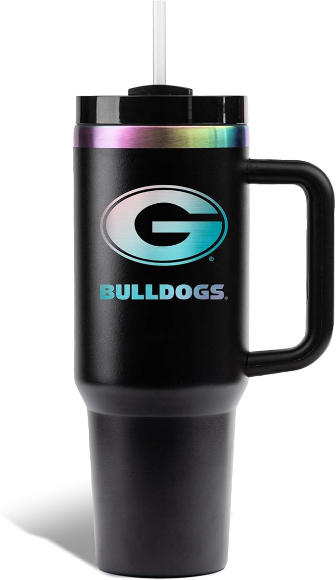 The Memory Company | Licensed NCAA 40oz Iridescent Tumbler with Handle